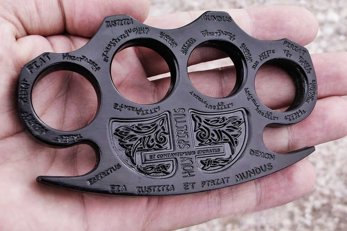 Large Collector's Edition Holy Spiritus Constantine Brass Knuckle Paper Weight