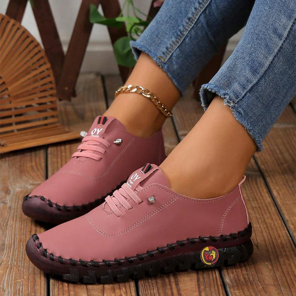 🔥Best Seller-Last Day Sale 60% OFF🔥Women's Hand-Stitched Uniqcomfy Wide Toe Box Leather Shoes