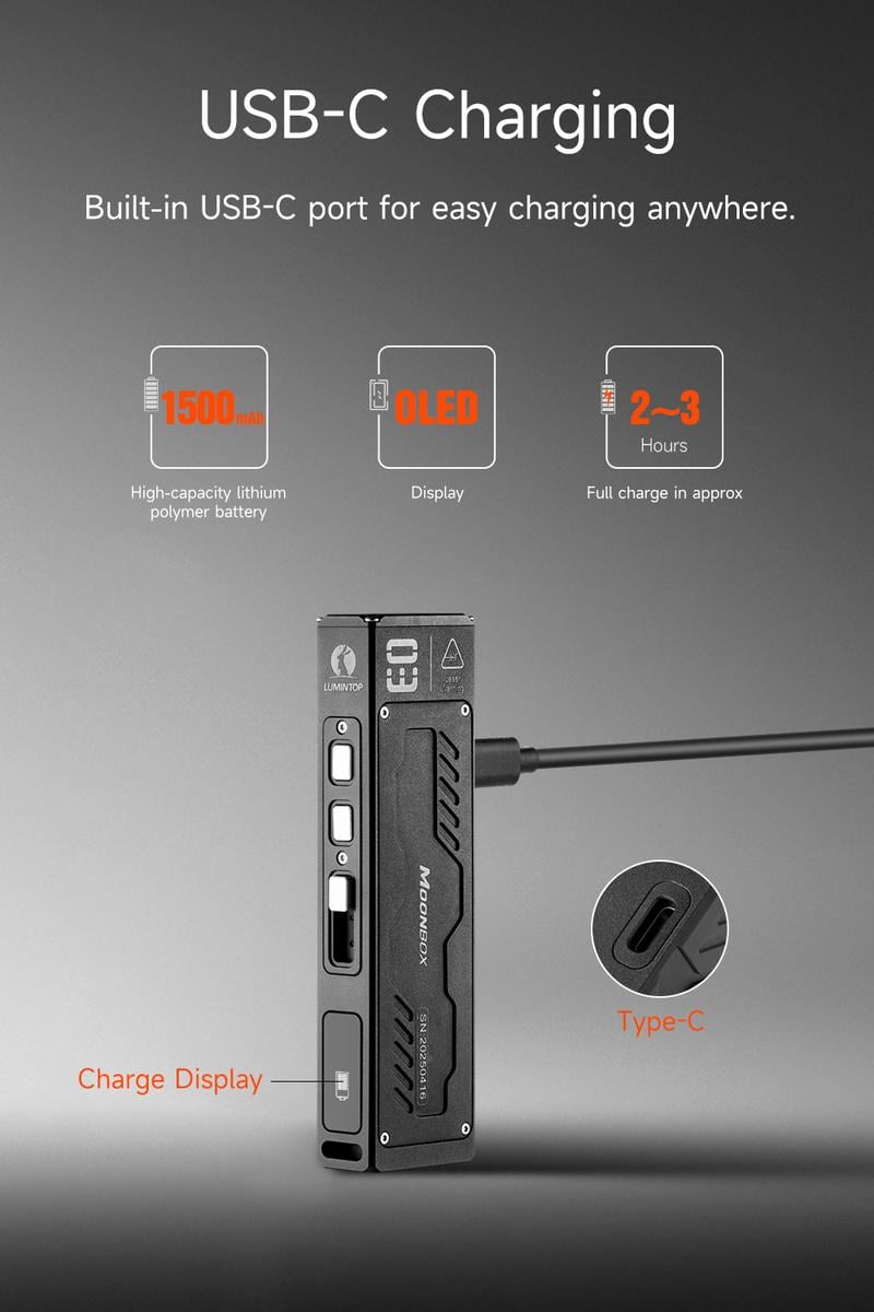 🔥Hot Sale 49% OFF -🔥LUMINTOP MoonBox 3.0 EDC Flashlight🔦