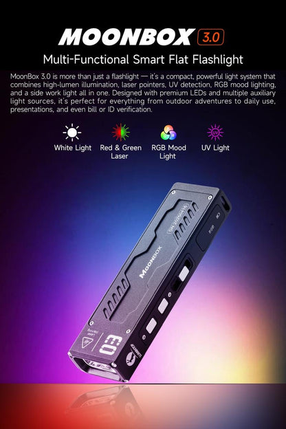 🔥Hot Sale 49% OFF -🔥LUMINTOP MoonBox 3.0 EDC Flashlight🔦